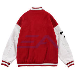 Chaqueta Universitaria de Invierno para Hombre de Alta Calidad con Diseño Moderno, Transpirable, Ecológica, de Algodón y Lana, Cuello Alto, Logotipo Frontal - Product Image 2