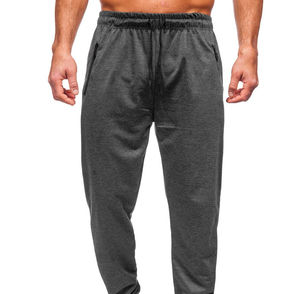 Joggers deportivos para hombre, pantalones de chándal, cremalleras, bolsillos, secado rápido, transpirable, Material de algodón para hombre, pantalones de chándal para correr - Product Image 1