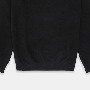 Customizable 100% Cotton Full-Sleeve <b>Sweater</b> Mock Neck Zipper High Quality Anti-Wrinkle Anti-Shrink Available Grey Black Winter - Product Image 3