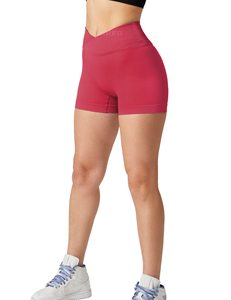 <b>Women's</b> High Waist Seamless Yoga Shorts Solid <b>Pattern</b> Workout <b>Leggings</b> Recycled Spandex/Nylon Gym Fitness Activewear - Product Image 4