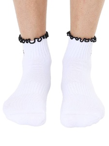 Calcetines de yoga pilates personalizados, logotipo bordado, diseño de volantes, agarre personalizado, pliegue multicolor, barra ajustable, Calcetines antideslizantes - Product Image 6