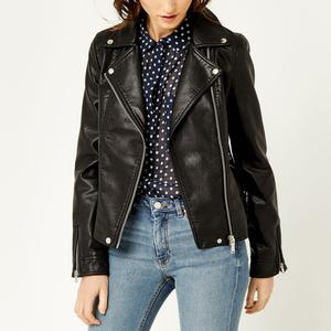 Veste en cuir personnalisée à col montant pour femmes Veste en cuir grande taille Veste en cuir véritable à usage extérieur - Product Image 1