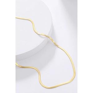 Collana donna catena italiana Color oro 40 Cm acciaio inox 316 L - Product Image 5