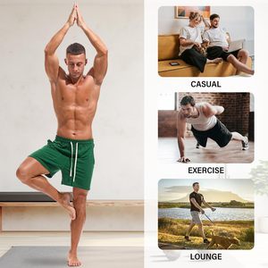 Manufacturer Custom <b>Men's</b> Joggers <b>Shorts</b> Canvas Breathable Elastic Waist Summer Cotton <b>Shorts</b> For <b>Men</b> Drawstring Closure - Product Image 4