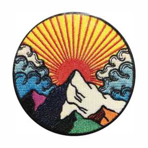 Parche bordado personalizado tela 3D PU ropa insignia personalizada parches lentejuelas fieltro sarga tela parches - Product Image 1