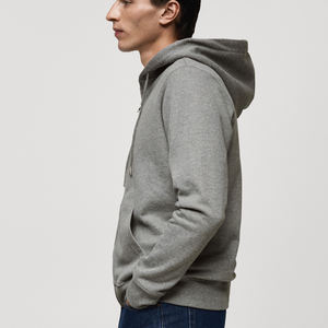 Sudadera con capucha y cremallera de tela de rizo grueso con estampado de logotipo personalizado, sudaderas con capucha gruesas y pesadas de gran tamaño 100% - Product Image 6