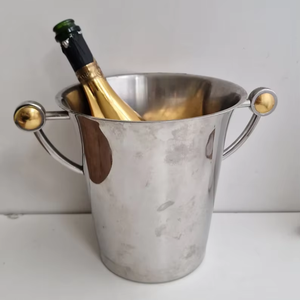 ถังน้ำแข็งทองเหลืองขัดเงาแบบปรับแต่งได้ สำหรับบริการค็อกเทลระดับพรีเมียม ให้ผิวสัมผัสเรียบเนียนและเสน่ห์เหนือกาลเวลา - Product Image 1