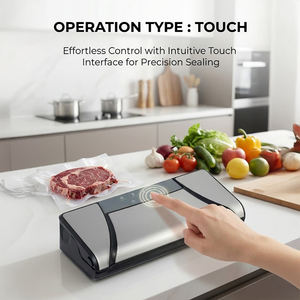 Sellador de Alimentos al Vacío de Primera Calidad, Panel Táctil Automático de Acero Inoxidable con Función de Soplado de Aire, Cortador de Bolsas Incluido - Product Image 3