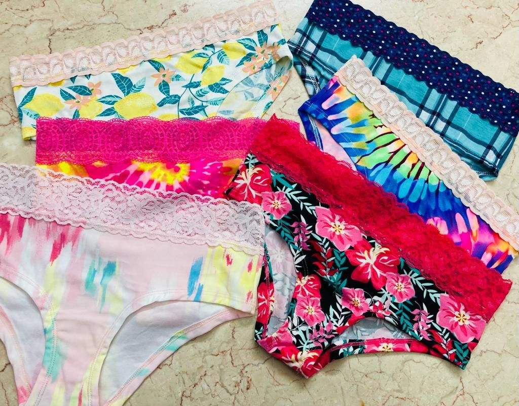 Apparel Stock Overrun Panties Mixed Leftover Plus Sizes Women Underwear 7 Days Pack Panty Box Stock Lot Wholesale Price Lot