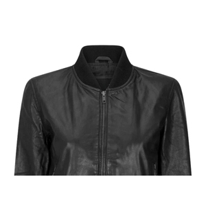 Chaqueta de Motociclista de Piel de Oveja 100% Genuina, Hecha a Medida, de Primera Calidad para Mujer, Ecológica, Resistente al Viento, Elegante y con Calefacción - Product Image 5
