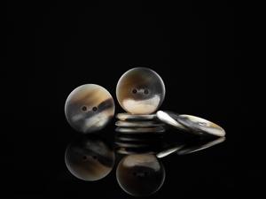 Boutons en corne de buffle naturelle, finition colorée, pour accessoires vestimentaires, haute qualité - Product Image 5