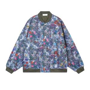 Veste d'automne-hiver pour hommes et femmes, imprimé jacquard, coupe ample de baseball, faite à la main avec du tissu de toile de laine spécial, design plancton pour hommes - Product Image 6