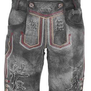 Pantalones cortos alemanes Lederhosen Hip Hop de alta calidad para hombre, tela peinada, Color personalizado, auténticos Oktoberfest 2025 - Product Image 1
