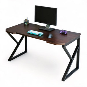 โต๊ะเกมมิ่งไม้กระถินพร้อมขาเหล็กทรงตัว K สำหรับโฮมออฟฟิศ - Product Image 1