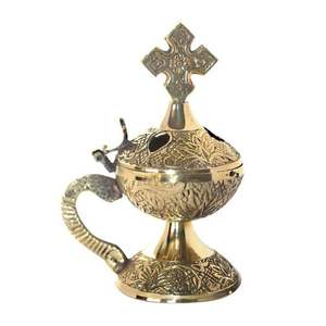 Buen difusor de fragancia Quemador de carbón de calidad premium de latón Quemador de incienso de templo y mezquita de iglesia e incensario Venta caliente - Product Image 4