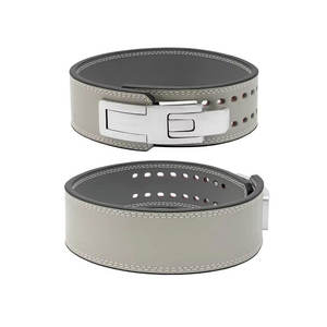 Cinturón de Cuero de Vaca para Levantamiento de Pesas con Hebilla de Palanca, Cinturón de Powerlifting, Cinturón de Entrenamiento de Cintura - Product Image 1