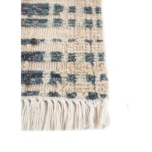 Alfombras de Lana Tejidas a Mano en Beige y Marrón, Estilo Boho, Patrón Tabriz, para el Hogar, para el Pasillo, Rectangulares, para la Entrada - Reb-1719 - Product Image 4