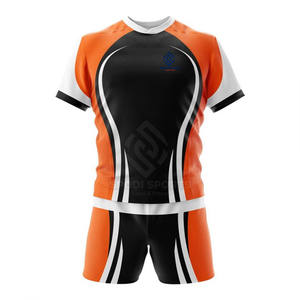 Diseña tu propio logotipo Uniforme de rugby de media manga Venta caliente Uniforme de rugby unisex cómodo - Product Image 1