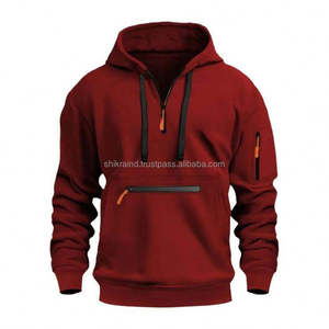 Sweat à capuche de sport décontracté pour homme en coton 100% respirant et lourd, logo personnalisé, automne, extérieur, entraînement - Product Image 2
