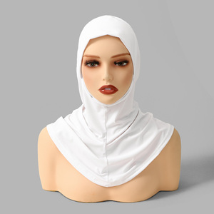 Foulard long à double couche pour le Ramadan, foulard croisé, <span class=keywords><strong>bonnet</strong></span> de sport musulman, <span class=keywords><strong>bonnet</strong></span> instantané en <span class=keywords><strong>coton</strong></span> modal musulman - Product Image 6