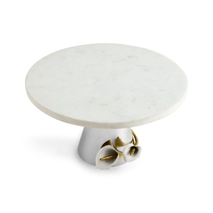 Support à gâteau moderne et luxueux avec plateau en marbre et base conique en métal, présentoir élégant pour desserts, pour mariage, boulangerie, décoration intérieure - Product Image 4