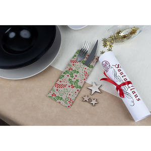 Eco Nature 32x40cm Tovaglioli Tascabili con Stampa Verde Murdago, Taglio a Punta, 450 Pezzi, B2B - Product Image 1