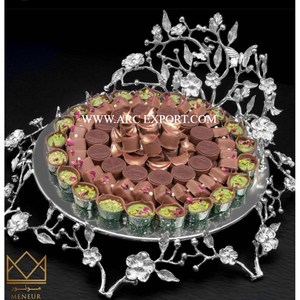 Decoración de mesa antigua, cuenco para servir de Chocolate, bodas y fiestas de cumpleaños, cuenco y plato para servir de Chocolate, venta al por mayor - Product Image 3