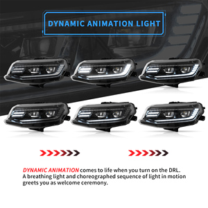 Phares de projecteur LED VLAND pour <span class=keywords><strong>Chevrolet</strong></span> Chevy Camaro 2016-2018 (LT,SS, RS, <span class=keywords><strong>ZL</strong></span>,LS, coupé, cabriolet) - Product Image 3
