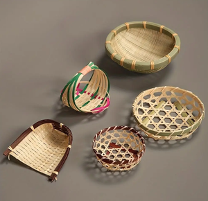 Cesta de bambú ecológica-Mini organizador tejido a mano para decoración de cocina inspirada en el campo - Product Image 6