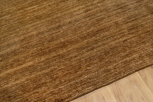 พรมขนแกะแกบเบห์ทำมือ สีน้ำตาลทอง พรมชนเผ่าเปอร์เซีย พรมลาย Golden Horizons สำหรับห้องนั่งเล่น ห้องนอน ตกแต่งบ้าน - Product Image 4