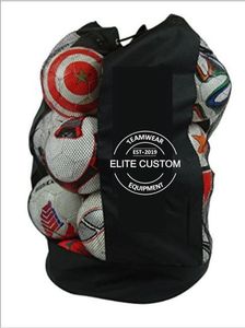 Heavy-Duty Oxford Mesh Sports Gym Backpack Volleyball Football Soccer Tennis <b>Ball</b> Sack with <b>String</b> Closure for Sports Use - Product Image 2