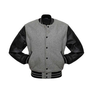 New Arrival Custom Varsity Jackets Letterman Jackets College Baseball Jackets Genuine Leather Winter <b>Wool</b> <b>Fabric</b> - Product Image 4