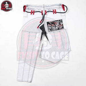 Solid Color Custom Made New Arrival Fighting Training Jiu Jitsu Uniform Unisex Polyester Cotton BJJ Kimono Washed Stretch - Product Image 3