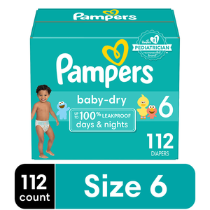 <b>Pampers</b> Baby Dry Diapers Size <b>6</b> (35+ lbs) - Product Image 3