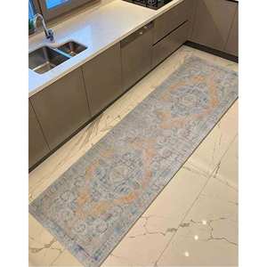 Tapis personnalisé de style vintage : accent moutarde, tapis antidérapant, tapis en chenille - Product Image 4