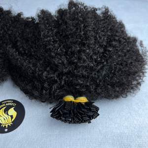 Cheveux à pointe plate utilisant le meilleur génie des extensions de cheveux humains avec des couleurs et des textures de coiffures personnalisables | Prix de gros - Product Image 2