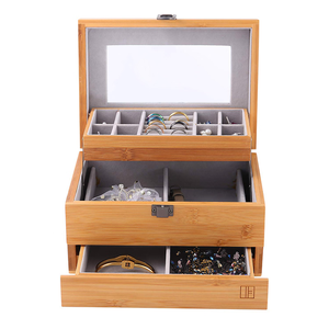 Caja de regalo de joyería de bambú Rectangular, caja de bambú hecha a mano, decoración de mesa natural ecológica para el hogar, venta al por mayor de Vietnam - Product Image 3