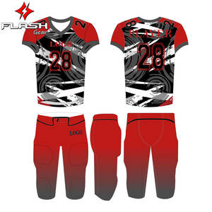 Uniformes de fútbol americano Paquete DE OFERTA DE FÚTBOL AMERICANO personalizado Juventud Última camiseta y pantalones cortos de fútbol americano - Product Image 5