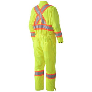 Mono de trabajo de cuerpo entero de colores personalizados con cinta reflectante impermeable a prueba de viento ignífugo mono de seguridad industrial - Product Image 2