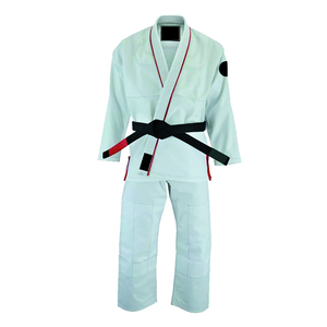 Logo personnalisé léger bleu et blanc karaté Gi Judo Jiu Jitsu uniforme confortable extensible entraînement et équipement de compétition - Product Image 5