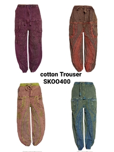 กางเกงขายาวผ้าฝ้ายระบายอากาศได้ดีสำหรับผู้หญิงดีไซน์ทรงหลวมใหม่สำหรับฤดูหนาว - Product Image 4