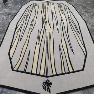 Alfombra moderna hecha a mano con atractivo clásico - Product Image 6