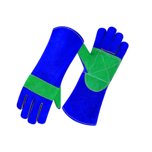 Guantes de soldadura de cuero con forro de algodón suave Palma de pistola Comodidad añadida con guantes de alta visibilidad para seguridad en condiciones de poca luz - Product Image 3