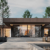 Maison préfabriquée Villa Résidence de luxe haut de gamme Haute résistance Durable Écologique Résistant au feu Installation rapide