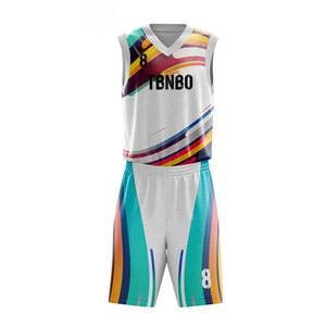 Uniforme de basket-ball confortable de conception personnalisée de qualité supérieure avec double face uniforme de basket-ball à séchage rapide pour hommes et femmes - Product Image 2