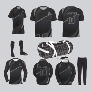 Buena Calidad Ropa Deportiva Rugby Uniforme Conjunto 100% Poliéster Transpirable Liso Teñido Rugby Uniforme en Buen Precio OEM Servicio - Product Image 2