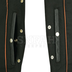 Chaleco de cuero transpirable informal ajustado para hombre 2024 con decoración de botones, chaqueta de invierno, colores personalizados y logotipo hecho en Pakistán - Product Image 4