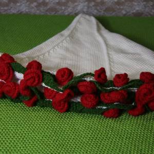 Châle en tricot à <span class=keywords><strong>la</strong></span> main, motif muguet, pour bouquet - É<span class=keywords><strong>l</strong></span>égant foulard floral - Product Image 3