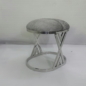 Tabouret Cross X SS Ottoman avec revêtement en cuir confortable pour s'asseoir utilisé bureau à domicile et restaurants disponibles en plusieurs - Product Image 5