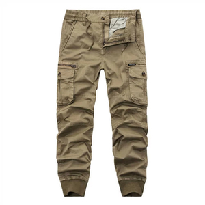 Wholesale Custom Man <b>Trouser</b> Casual Cargo Pants Cotton Zipper Washed Flared Cargo Pants Men Cargo Pants in a factory price - Product Image 5